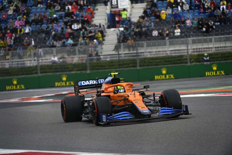 Lando Norris terminou o GP da Rússia na sétima posição 