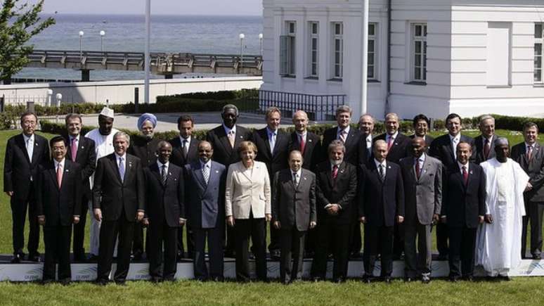 No encontro do G-8, em Heiligendamm, Merkel costurou um acordo inicial sobre mudanças climáticas
