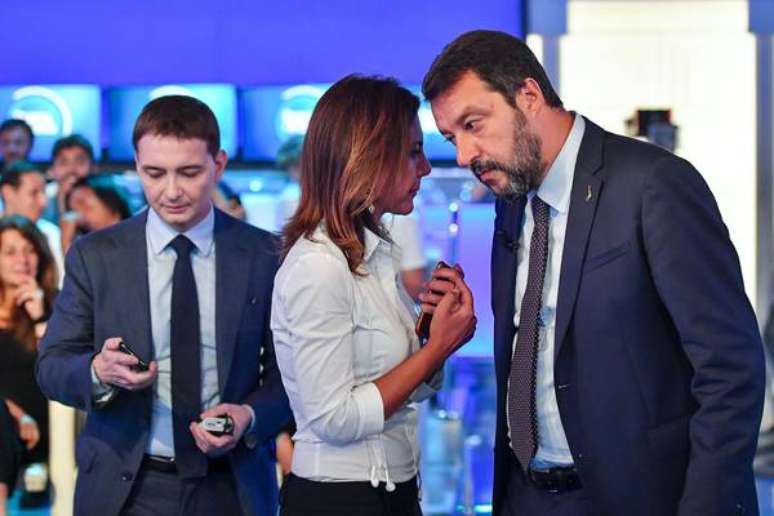 Luca Morisi (esquerda) cuidava das redes socais de Salvini