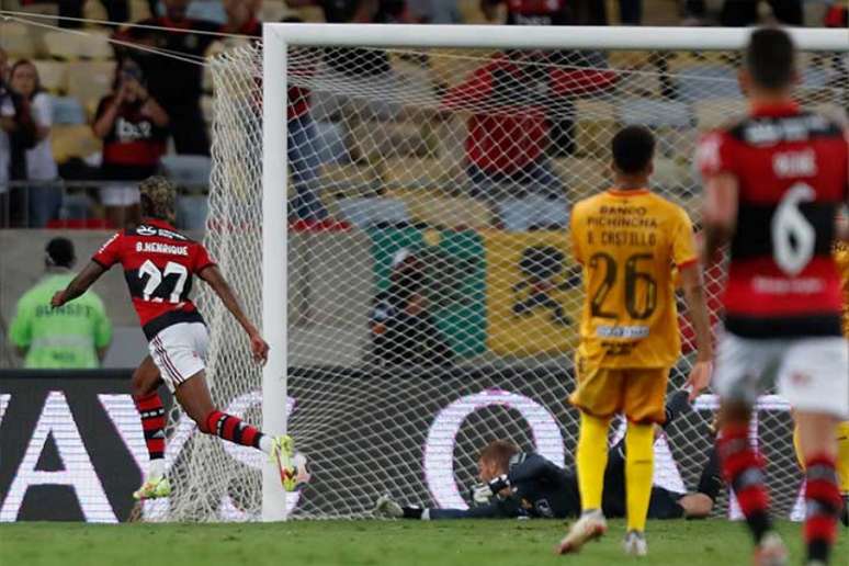 Bruno Henrique recebeu a maior nota da partida do LANCE! no jogo de ida (Foto: Gilvan de Souza/Flamengo)