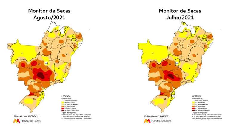 Monitoramento mostra agravamento da seca em região atingida por 'tempestade de areia'