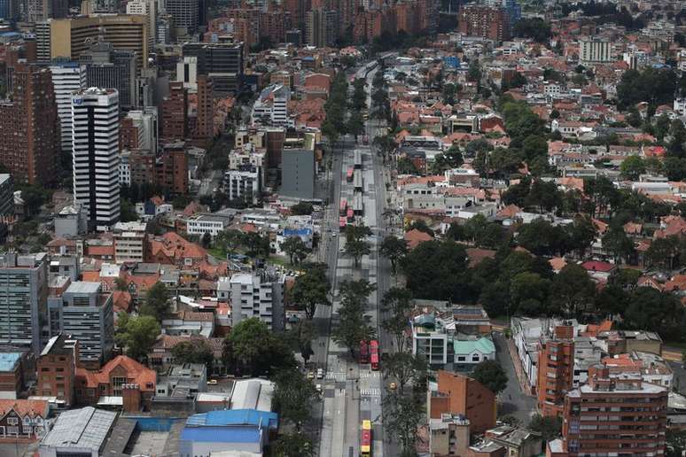 Vista aérea da cidade de Bogotá
07/04/2020 REUTERS/Luisa Gonzalez