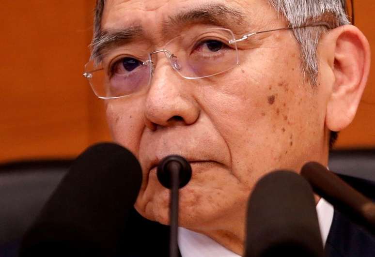 Presidente do banco central do Japão, Haruhiko Kuroda
21/01/2020. R
EUTERS/Kim Kyung-Hoon/File Photo