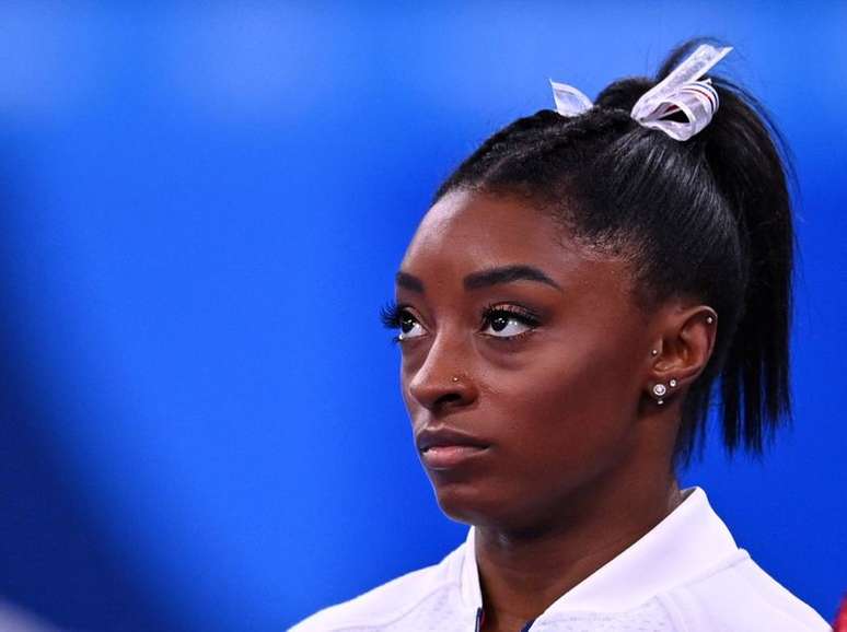 Ginasta dos EUA Simone Biles nos Jogos de T&oacute;quio
27/07/2021
REUTERS/Dylan Martinez