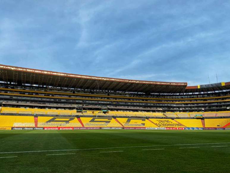 O Estádio Monumental voltará a receber torcida na quarta-feira, em jogo da Libertadores (Foto: Flamengo/Twitter)