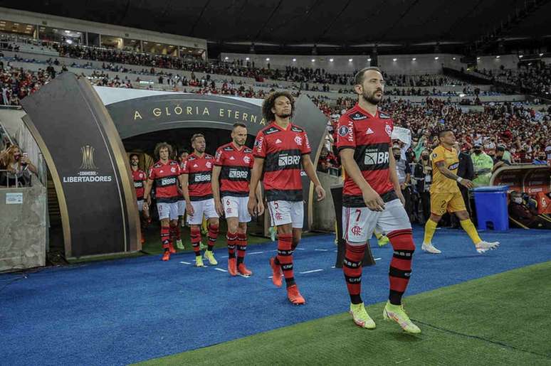 Flamengo decide um lugar na final da Libertadores contra o Barcelona (EQU) (Foto: Marcelo Cortes/Flamengo)