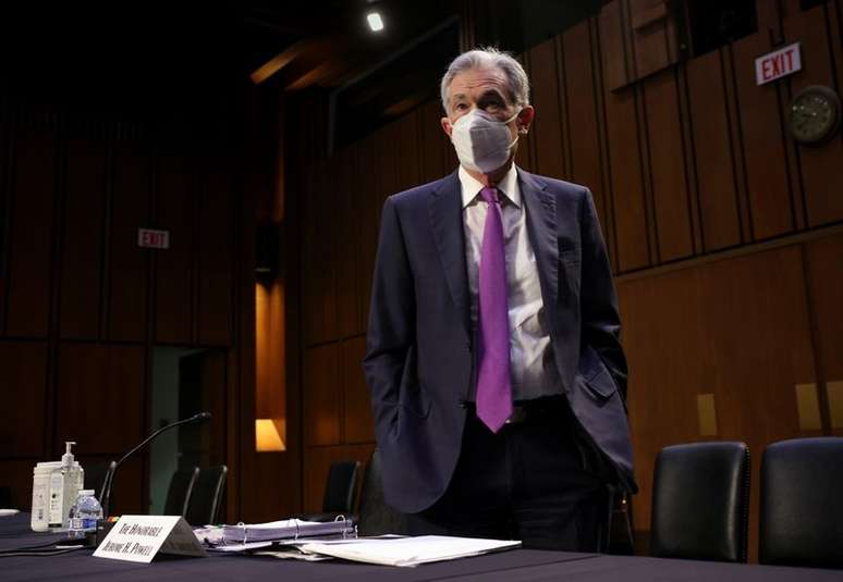 O chair do Federal Reserve, Jerome Powell, em Washington, DC, EUA, 28 de setembro de 2021. Kevin Dietsch/Pool via REUTERS