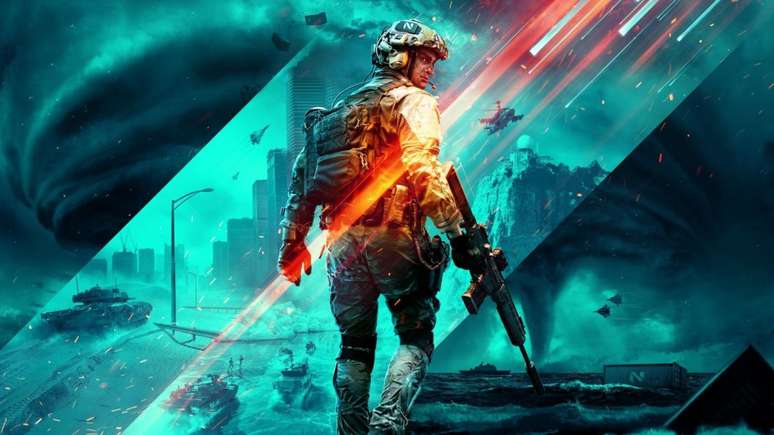 Battlefield 2042 chega em outubro nos consoles e PC, con guerra futurista 
