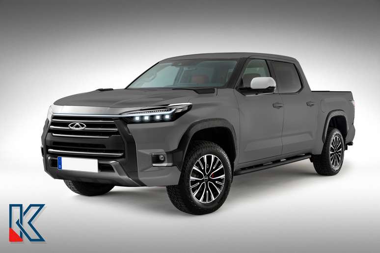 Proje&ccedil;&atilde;o da picape Chery Tiggo.