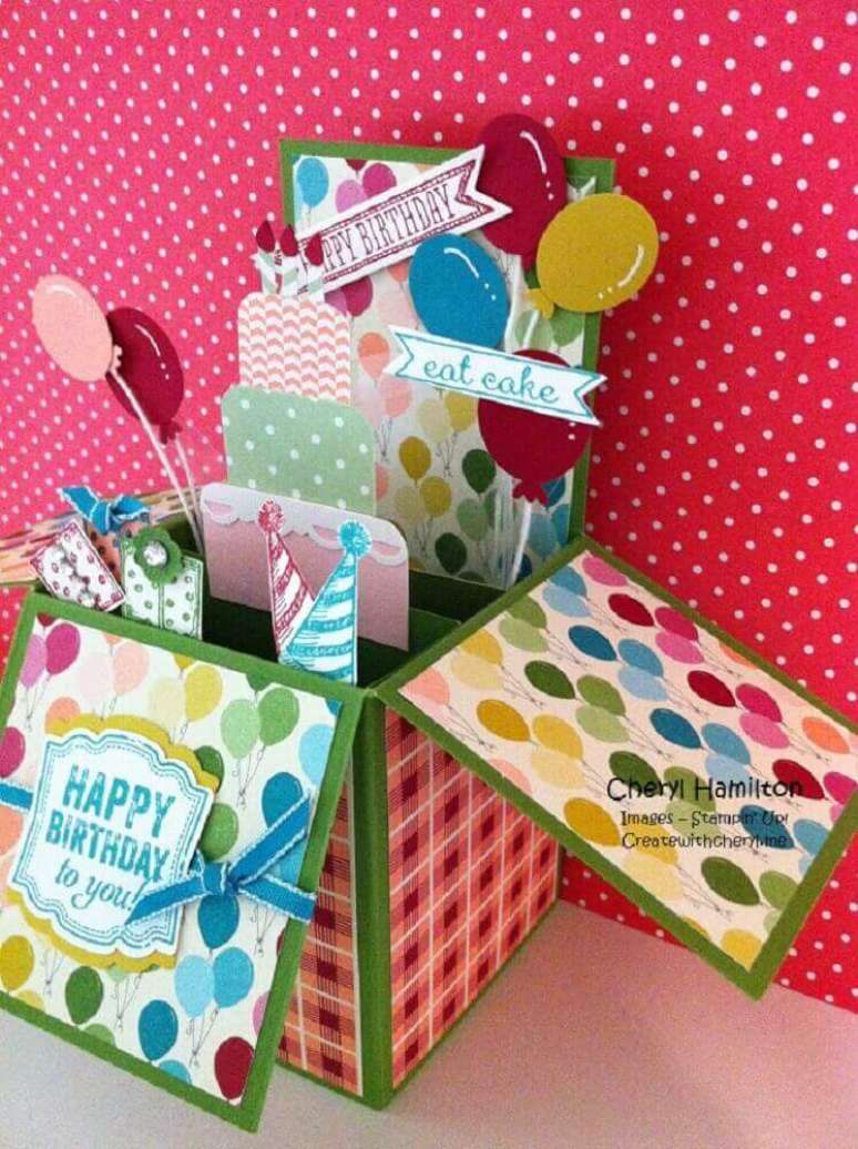 38. Ideia para festa na caixa infantil bem colorida – Foto: Create With Cheryl
