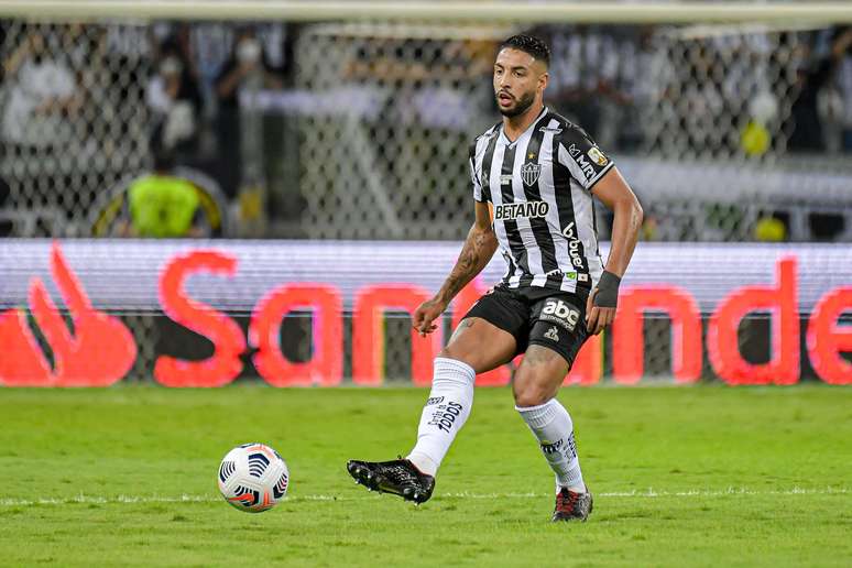 Nathan Silva durante a partida entre Atlético-MG e Palmeiras