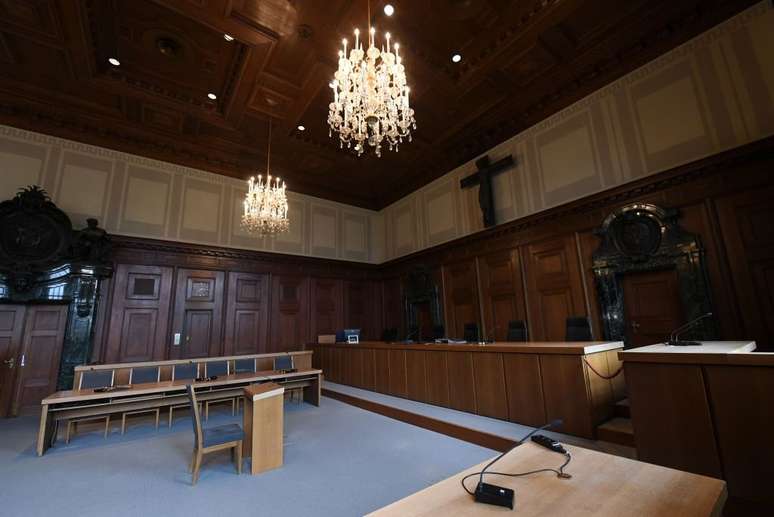 O tribunal de Nuremberg &eacute; parte de um museu que comemora o julgamento