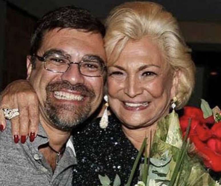 Marcello Camargo e a mãe, a apresentadora Hebe Camargo  