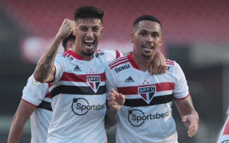 Rigoni e Luciano jogarão pela primeira vez com torcida do São Paulo no Morumbi (Foto: Rubens Chiri/saopaulofc.net)