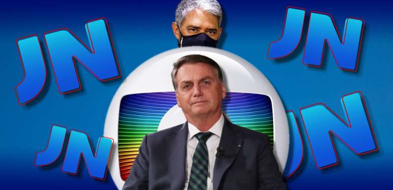 Bonner ignorou a sugestão de Bolsonaro para uma entrevista ao vivo na Globo
