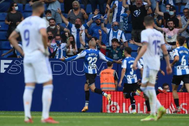 Espanyol surpreendeu o Real Madrid (Foto: LLUIS GENE / AFP)