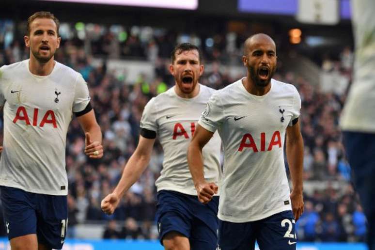 Lucas Moura marcou o gol da vitória do Tottenham (Foto: JUSTIN TALLIS / AFP)