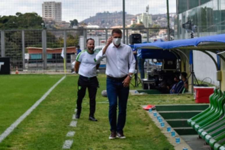 Mancini quer o América-MG com os "pés no chão" depois de superar o Cuiabá-(João Zebral/América-MG)