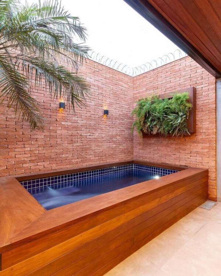 58. Quintal pequeno com piscinas modernas para divertir a família -Foto Home Decor Delight