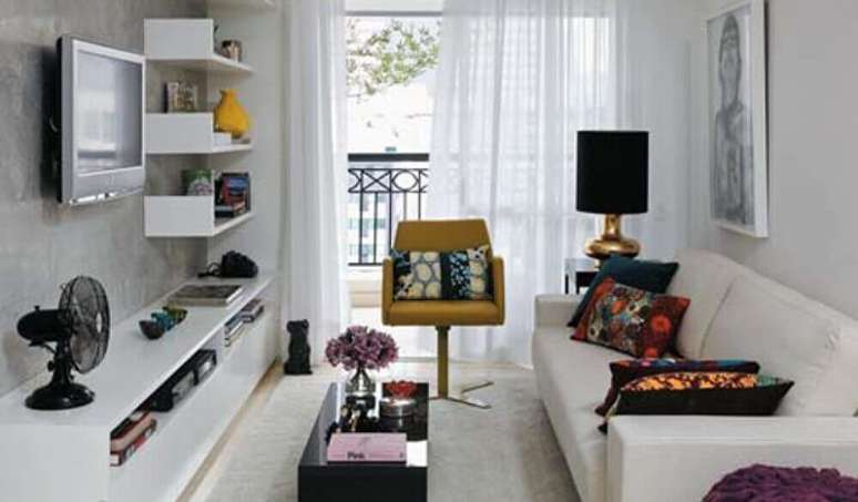 45. Papel de parede para casa simples e bonita. Fonte: Cheap Wall Arts