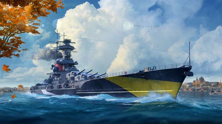 Novos encouraçados alemães em World of Warships
