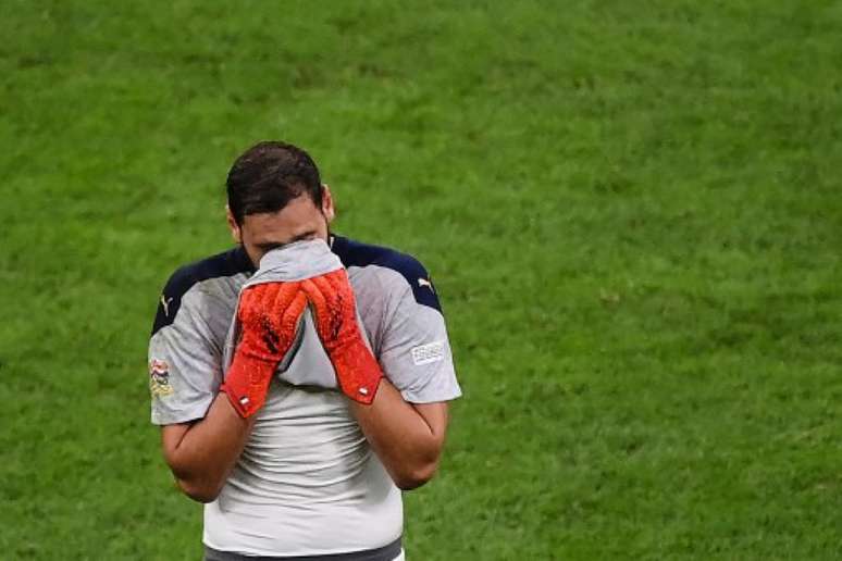 Donnarumma foi vaiado durante derrota da Itália para a Espanha em Milão (MARCO BERTORELLO / POOL / AFP)