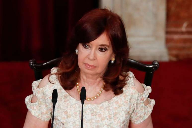 Ex-presidente argentina Cristina Kirchner no Congresso Nacional da Argentina em Buenos Aires
01/03/2021 Natacha Pisarenko/Pool via REUTERS