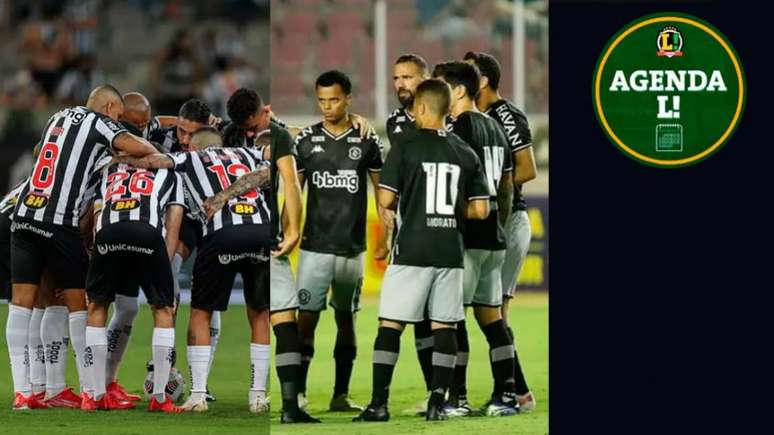 Atlético-MG entrará em campo pelo Brasileirão e o Vasco pela Série B (Foto: Montagem LANCE!)