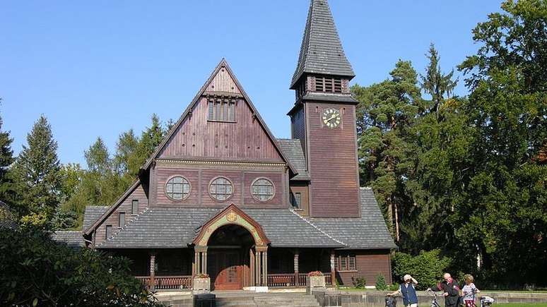 Capela protestante no cemitério de Stahnsdorf