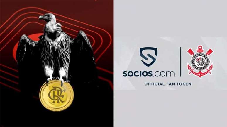 Flamengo, Corinthians e outros clubes brasileiros aderiram aos fan tokens (FOTO: Montagem LANCE!)