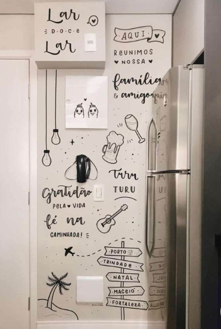 22. Parede da cozinha com letterig – Foto Leticia Borges Hand Lettering