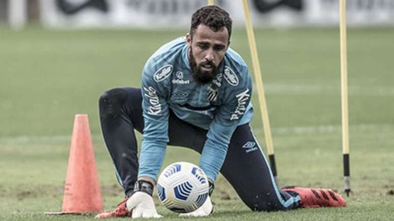 Jandrei foi contratado em agosto e ainda não estreou com a camisa do Santos (Foto: Ivan Storti/Santos)