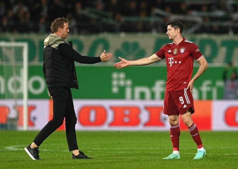 Lewandowski é o segundo maior artilheiro da história do Bayern de Munique (Foto: CHRISTOF STACHE / AFP)