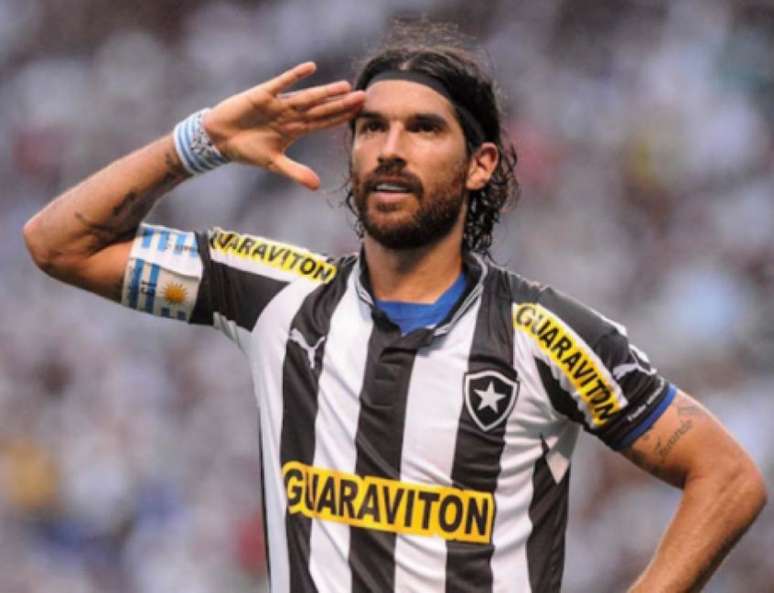 Loco Abreu, ídolo do Botafogo (LANCE!)