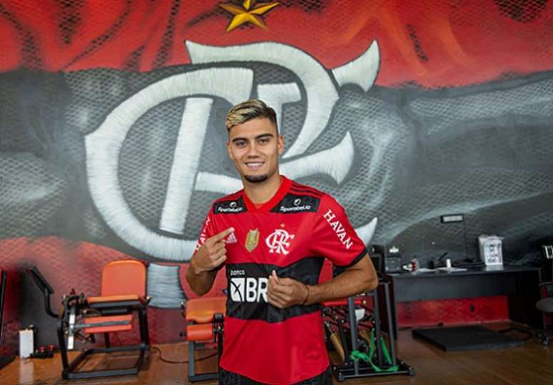 Jogador do Manchester United, Andreas Pereira soma 11 jogos, três gols e uma assistência pelo Flamengo (Foto: Alexandre Vidal / Flamengo)