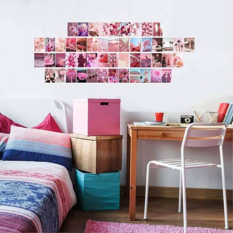 46. Decora&ccedil;&atilde;o de quarto indie simples &ndash; Foto Taiwan