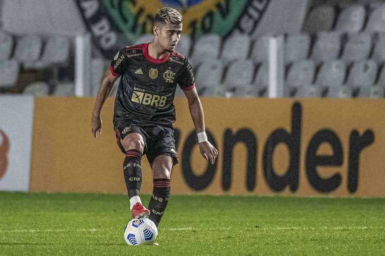 O meia Andreas Pereira, do Flamengo, em partida contra o Santos (Alexandre Vidal/Flamengo)