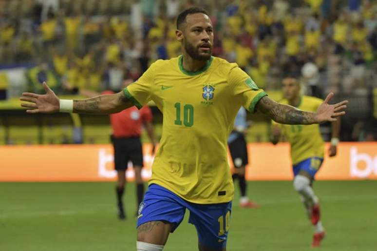 Neymar teve uma atuação de gala em Manaus (FOTO: NELSON ALMEIDA / AFP)