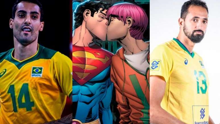 Douglas Souza e Mauricio Souza teriam discutido em rede social por beijo entre homens em HQ, apontam torcedores (Montagem LANCE!)