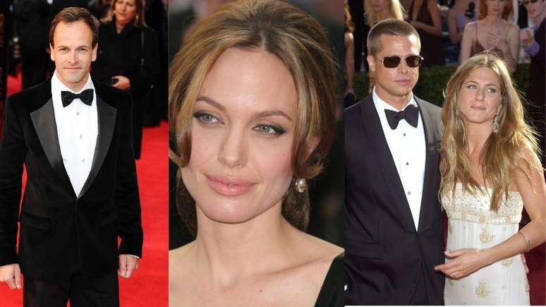 Angelina Jolie também foi flagrada bem próxima de seu primeiro ex-marido Johnny Lee Miller. E parece que Brad Pitt, seu outro ex, tem se reaproximado de Jennifer Aniston