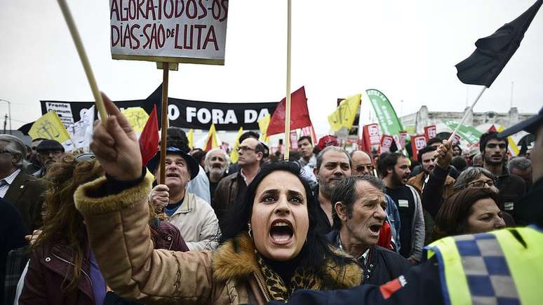 Durante anos da Troika, houve muitos protestos contra medidas de austeridade