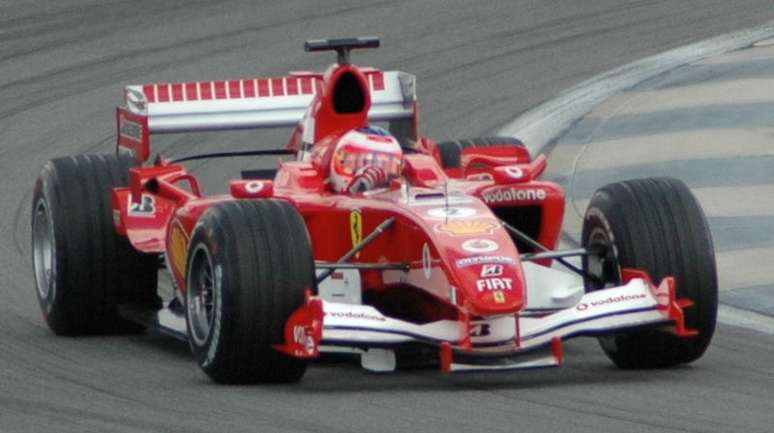 Rubens Barrichello com a Ferrari F2005 no GP dos Estados Unidos