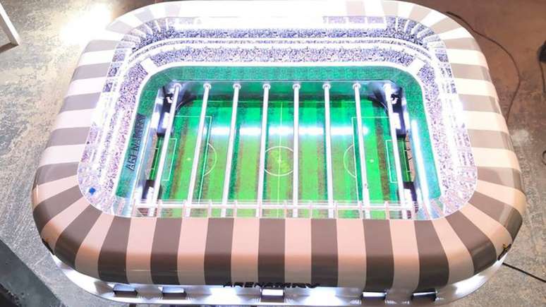 Arena MRV é o primeiro estádio no Brasil a ter uma mesa de pebolim oficial. 