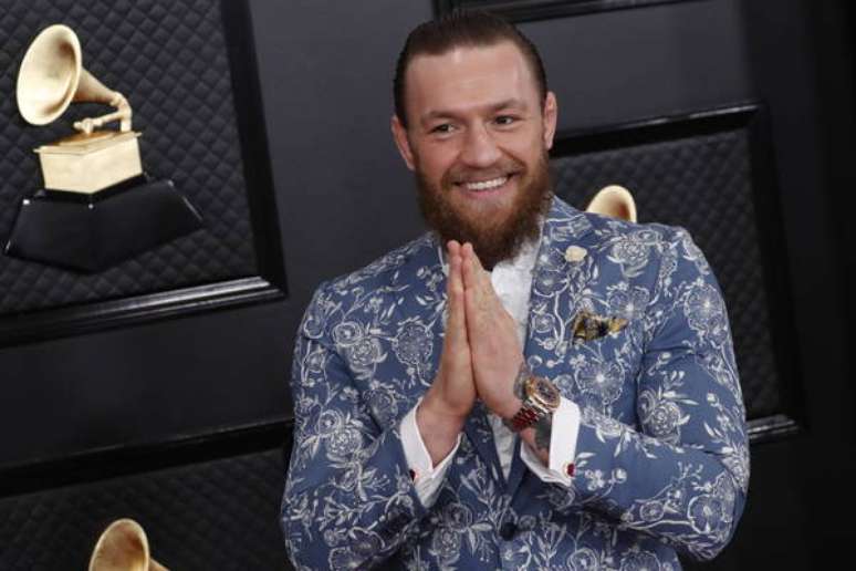 Conor McGregor durante uma edição do Grammy, em Los Angeles