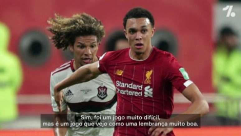 Alexander-Arnold falou sobre torcida do Flamengo (Foto: OneFootball)