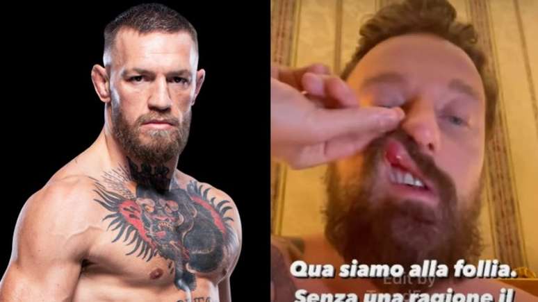 McGregor teria agredido o DJFrancesco Facchinetti dentro de uma boate(Montagem Lance!
Fotos: Divulgação / UFC; Reprodução / Instagram)