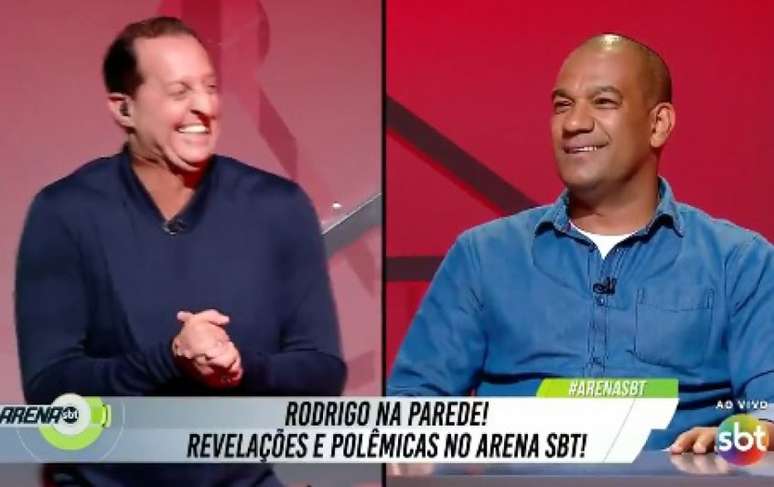 Rodrigo foi convidado no programa de Benjamin Back no SBT (Foto: reprodução/SBT)