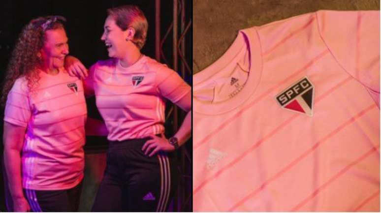 São Paulo lançou camisa nova em alusão ao outubro rosa (Foto: Divulgação/Adidas)