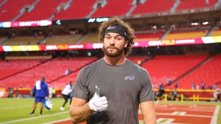 Dawson Knox, tight end do Buffalo BIlls (Reprodução/Buffalo Bills)