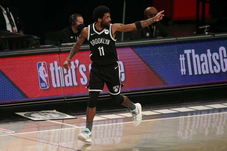 Kyrie Irving durante partida do Brooklyn Nets contra o Milwaukee Bucks
05/06/2021 Brad Penner-USA TODAY Sports